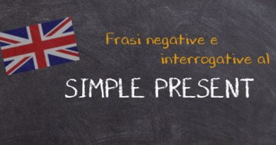 frasi interrogative e negative al Simple Present