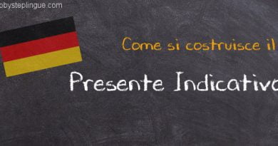 come si forma presente indicativo in tedesco