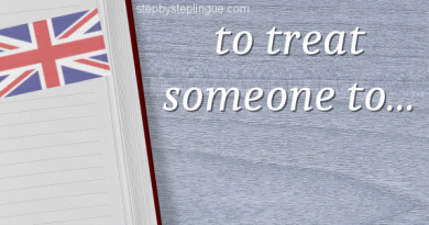 to treat someone to significato title