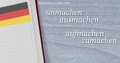 anmachen ausmachen aufmachen zumachen
