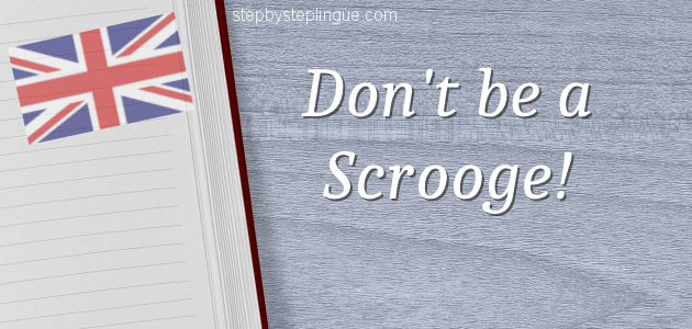 Don't be a Scrooge title