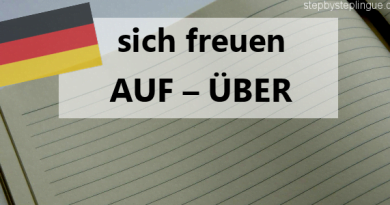 qual è la differenza tra sich freuen auf e über