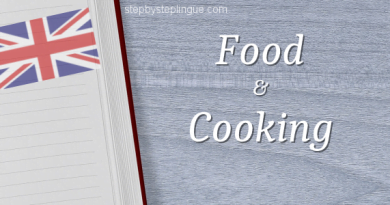 Vocabolario Food and Cooking title
