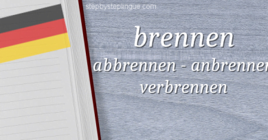brennen - abbrennen - anbrennen - verbrennen