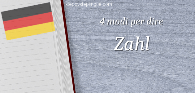 4 modi per dire Zahl, numero vocabolario title