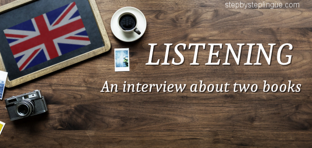 Listening an interview about two books