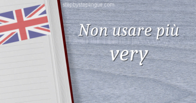 Non usare più very in inglese title