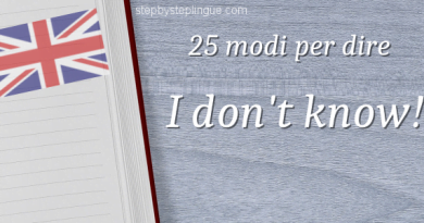 Non dire più “I don’t know”! 25 modi per dire i don't know