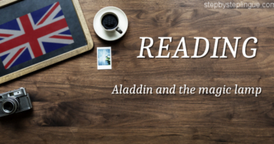 reading Aladdin and the magic lamp title