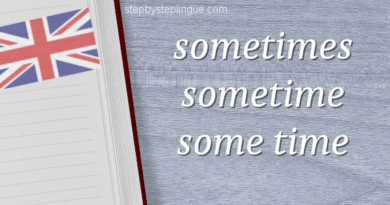 Sometimes sometime some time differenza title