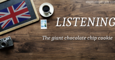 Listening The giant chocolate chip cookie