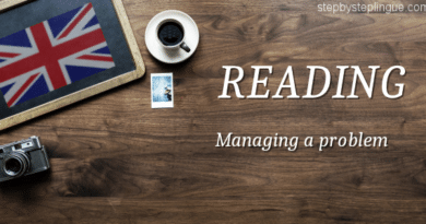 Reading Managing a problem