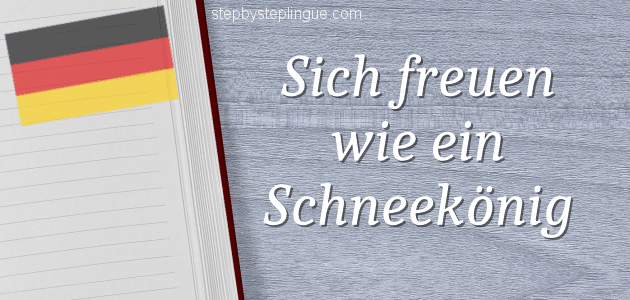 Sich freuen wie ein Schneekönig title