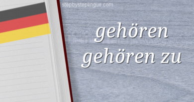 differenza gehören e gehören zu title