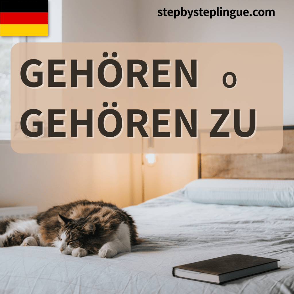 Differenza gehören e gehören zu