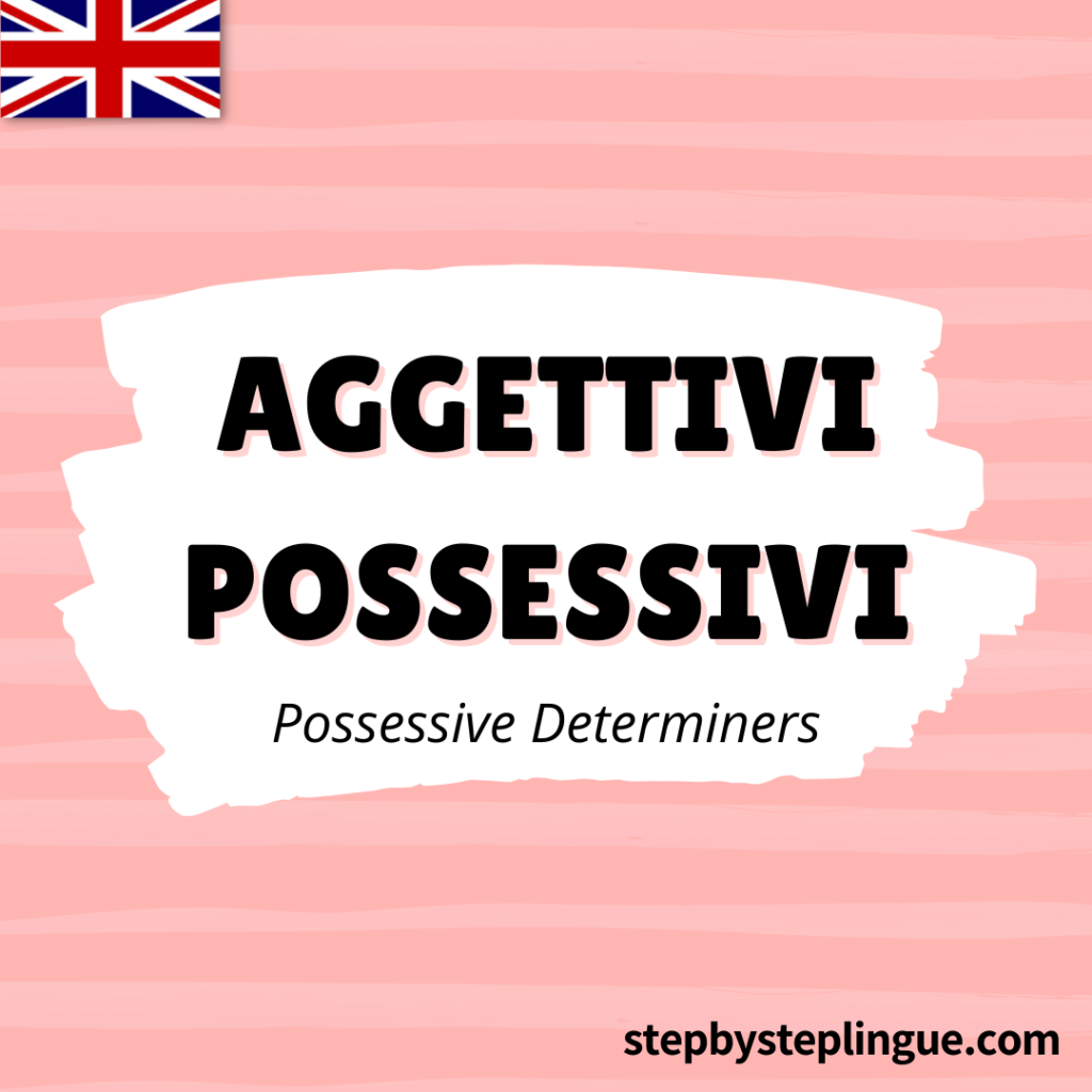 Gli aggettivi possessivi in inglese