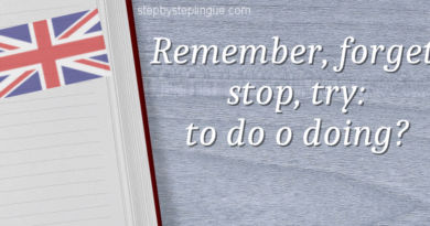 Remember, forget, stop, try - to do o doing title