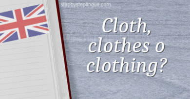 Cloth, clothes o clothing title