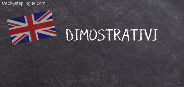 Dimostrativi inglese title
