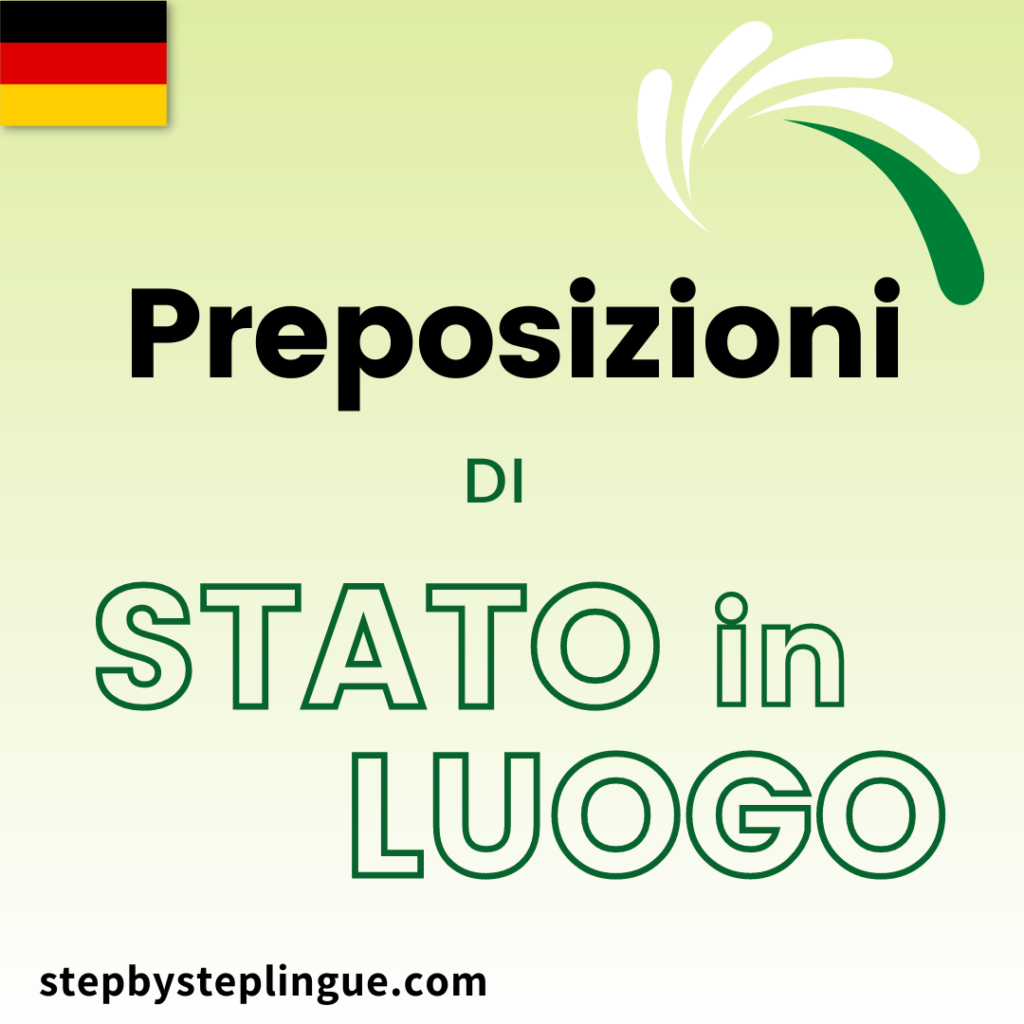 Le preposizioni di stato in luogo in tedesco