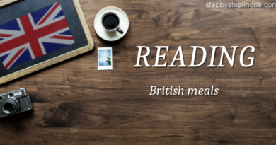 Reading British meals