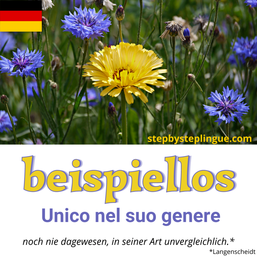 Beispiellos è una delle parole chiave di questa lettura in tedesco!