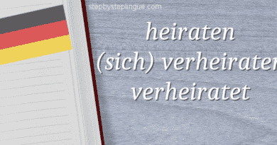 Heiraten, (sich) verheiraten, verheiratet sein differenza title