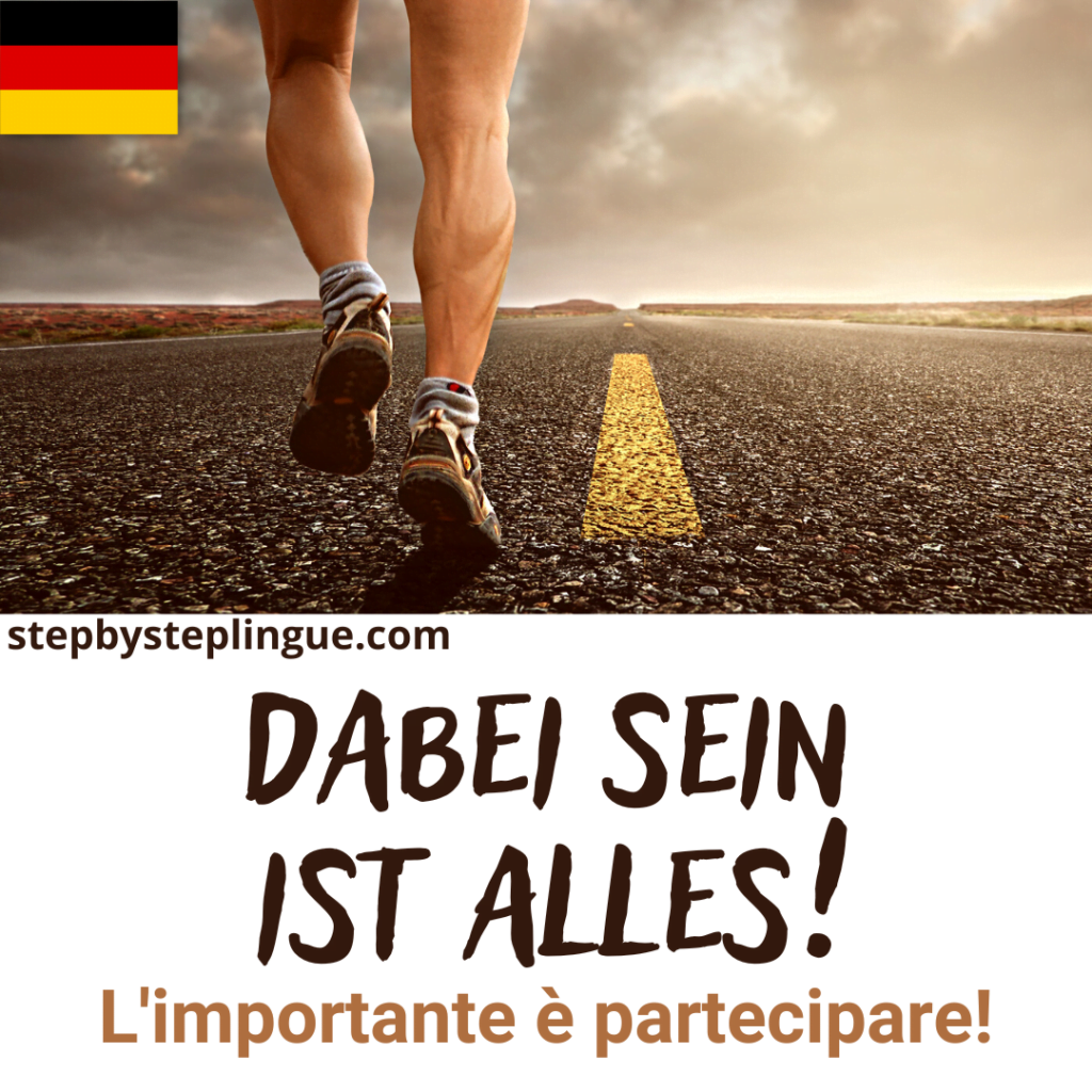 "Dabei sein ist alles!" è una delle parole chiave di questo Step di ascolto in tedesco!