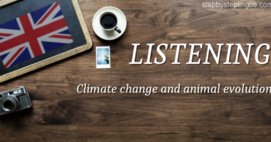 Training listening Climate change and animal evolution