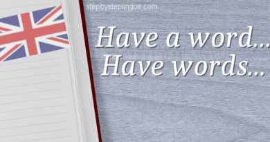 Have a word e have words with someone differenza title