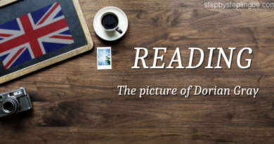 Reading The picture of Dorian Gray title
