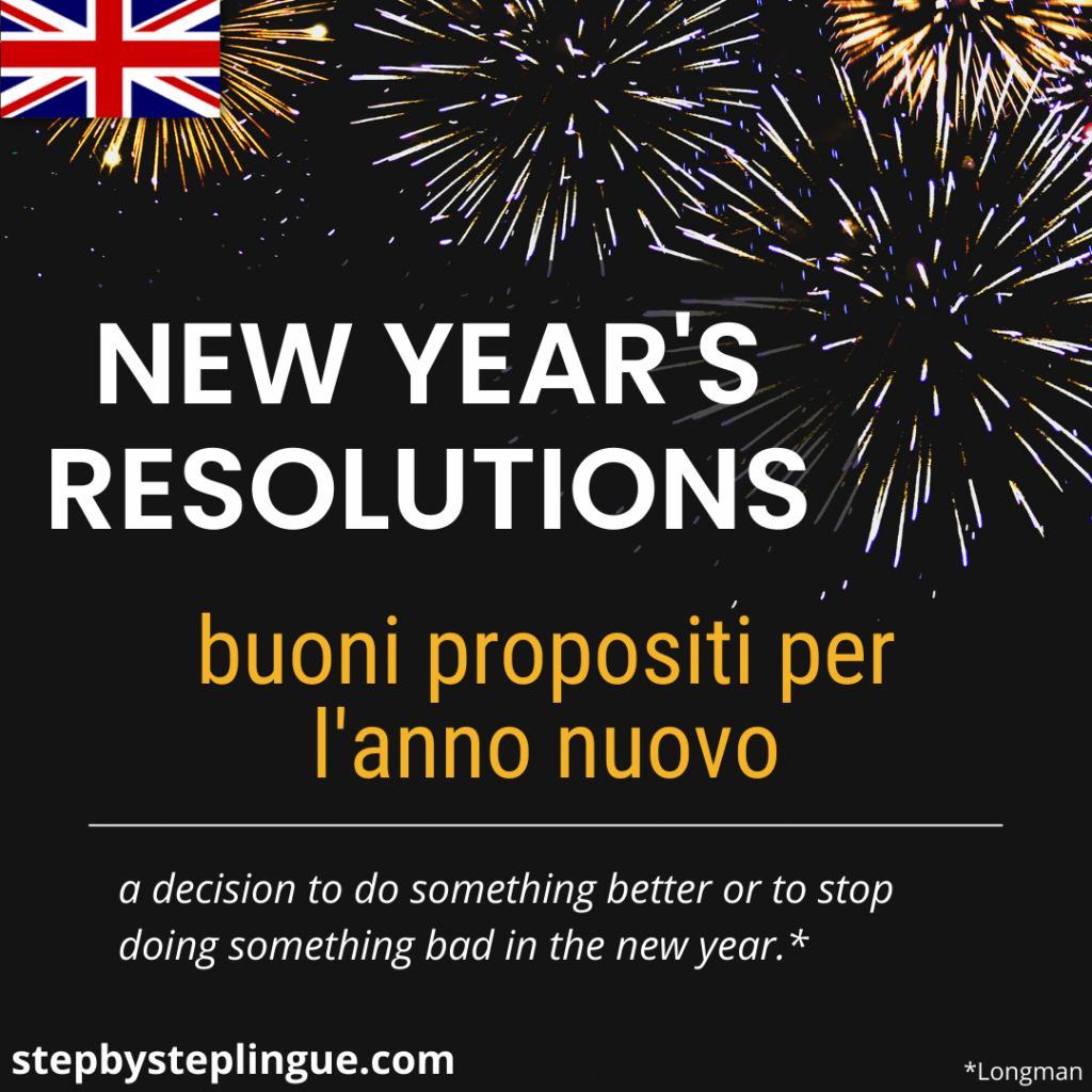 New Year's Resolutions è l'argomento e la parola chiave di questo Step di ascolto in inglese!