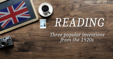 Reading Three popular inventions from the 1920s title