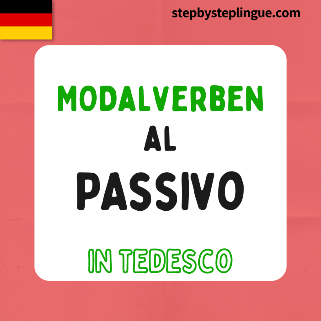 I verbi modali al passivo in tedesco