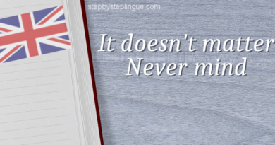 It doesn't matter e never mind differenza title