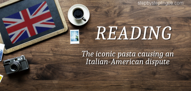 Reading The iconic pasta causing an italian american dispuite title