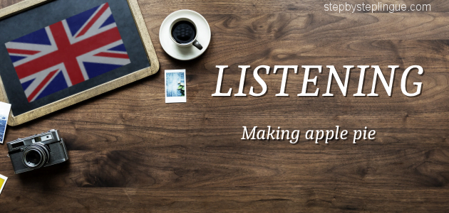 Listening Making apple pie title