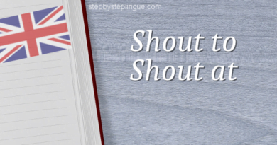 Shout to someone at someone differenza title