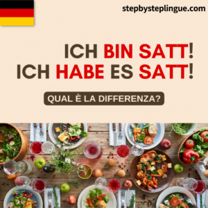 "Ich bin satt" e "ich habe es satt": qual è la differenza?