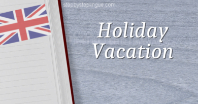 Holiday vacation differenza inglese title