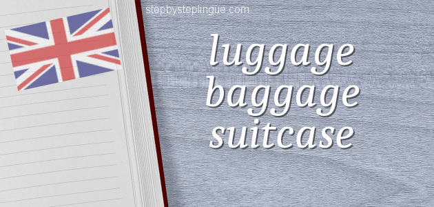 Luggage baggage suitcase differenza inglese title