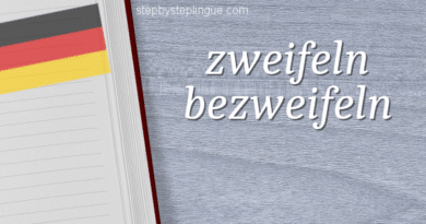 Zweifeln bezweifeln differenza tedesco title