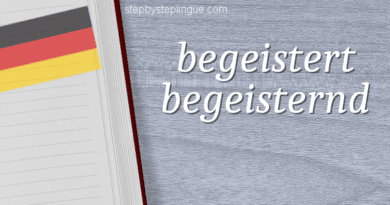 Begeistert e begeisternd: qual è la differenza?