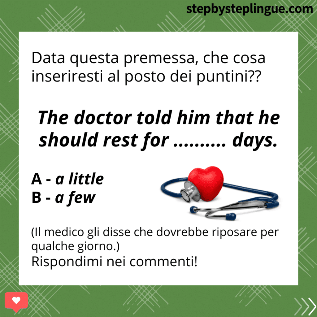 Qual è la risposta corretta? Scrivila nei commenti!