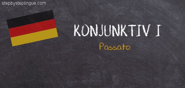 Konjunktiv 1 passato tedesco title