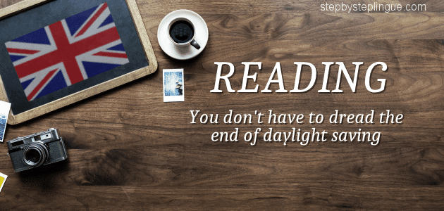Training You don't have to dread the end of daylight saving