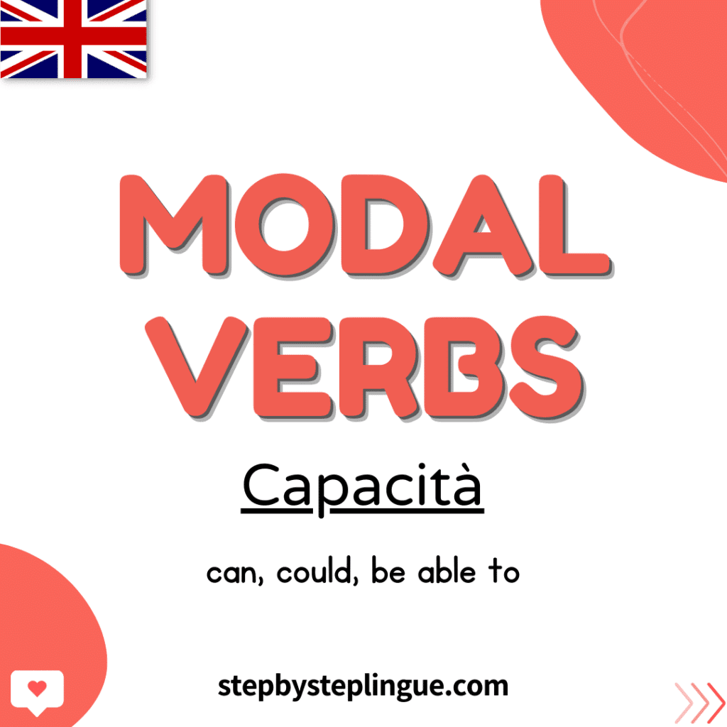 I verbi modali che esprimono capacità: can, could, be able to