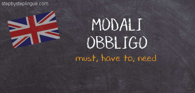 Modali obbligo necessità must have to need inglese title