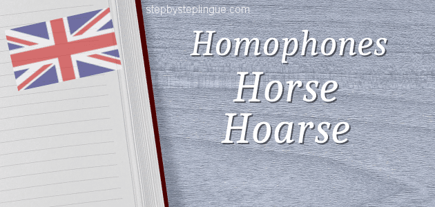 Homophones horse hoarse differenza inglese title