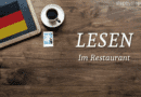 Lesen Im restaurant title